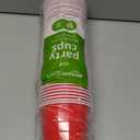 Amazon Basics Disposable Plastic Party Cups, Red, 18oz, 50 Count
