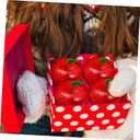 12Pcs Small Apple Shaped Candy Boxes,Red Plastic Apple Containers,Filled Bobbing Treat Jars,Fillable Favor Containers or Christmas Valentine Wedding Party Favors