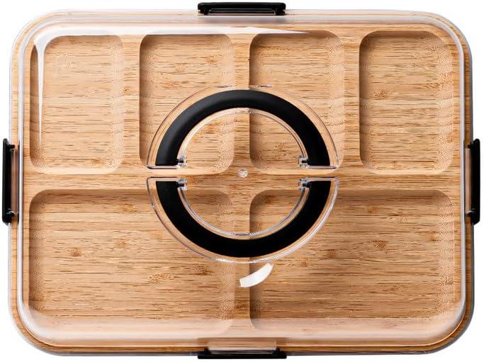 Cutting Boards Charcuterie Board with Clear Lid, Travel Portable Cheese Board Charcuterie Boxes Kitchen