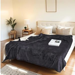 Electric Heated Blanket Throw Size 50"x60" - Microplush & Sherpa Fabric Dual-Sided, 6 Heat Settings & 3 Hours Auto Off, Soft & Cozy Warming Throw for Home, Office, or Bed, Machine Washable, Iron Gray