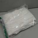 NICETOWN White Linen Sheer Curtains and Drapes 84 inches Long, Rod Pocket & Back Tab semitransparent with Light Through Vertical Window Treatments for Sliding Glass Door & Living Room, 52"W, Set of 2