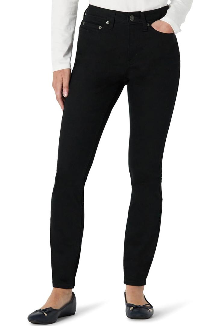 Amazon Essentials Womens High Stretch Mid-Rise Skinny Jeans Size 6