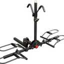 Young 200 lbs. 2 Bike Rack Hitch Mount Platform Style for Cars Trucks SUVs Minivans, fits MTB Gravel Road Bike with Up to 5-inch Fat Tire Carrier Rack - 2" Hitch Receiver (2-Bike Rack 200lbs. Capacity)