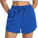 Auriviz Women's Sweat Shorts Comfy Lounge Running Shorts Gym Summer Casual High Waisted Athletic Shorts with Pockets