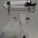 Maestri House Rechargeable Milk Frother with Stand, LunaFro Handheld Electric Foam Maker Waterproof Detachable Stainless Steel Whisk Drink Mixer Foamer for Lattes, Cappuccino (White)