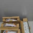 Amico 6 Pack 8 Inch 5CCT Ultra-Thin LED Recessed Ceiling Light with Junction Box, 2700K/3000K/3500K/4000K/5000K Selectable, 18W Eqv 125W 1600LM Brightness Dimmable Canless Wafer Downlight, ETL (White)