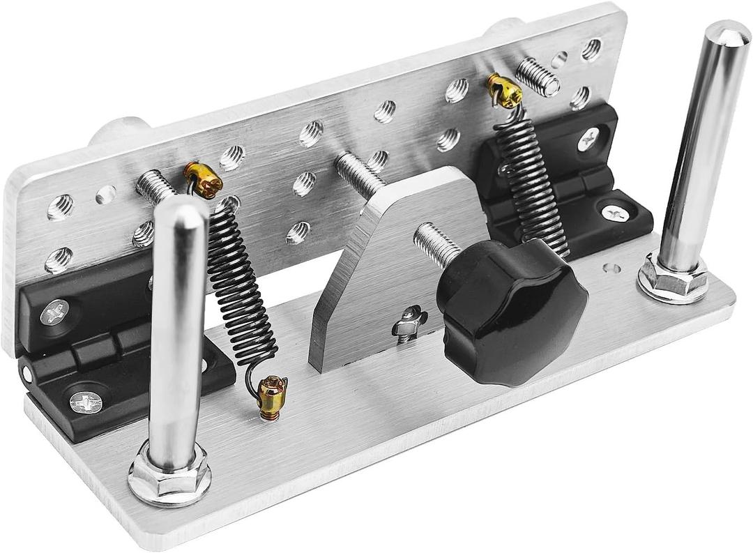 Belt Grinder Knife Jig Long Sharpening Locator Tool Knife Sharpener Jig Adjustable Angle Knife Beveling Jig for Knife Making Machine (Small)