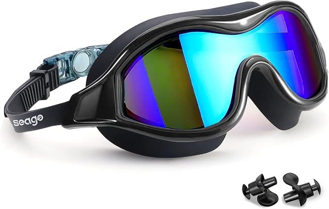 SIIWETMIJ Swim Goggles No Leaking Anti-Fog Pool Goggles Swimming Goggles for Adult Men Women Youth