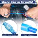 haisstronica 100pcs Heat Shrink Spade Connectors,AWG 22-10 Quick Disconnect Wire Connectors-Female and Male Spade terminals for Watercraft,Electronics,Automotive Crimp Connectors