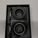 Bearing Steel Ball Flag Pole Rings, Tangle Free Aluminum Alloy Flag Pole Spinners, 360 Rotating Flagpole Rings with Carabiners, Fit Flagpole with 0.75-1inch Diameter, Flagpole Parts, 1 inch Black