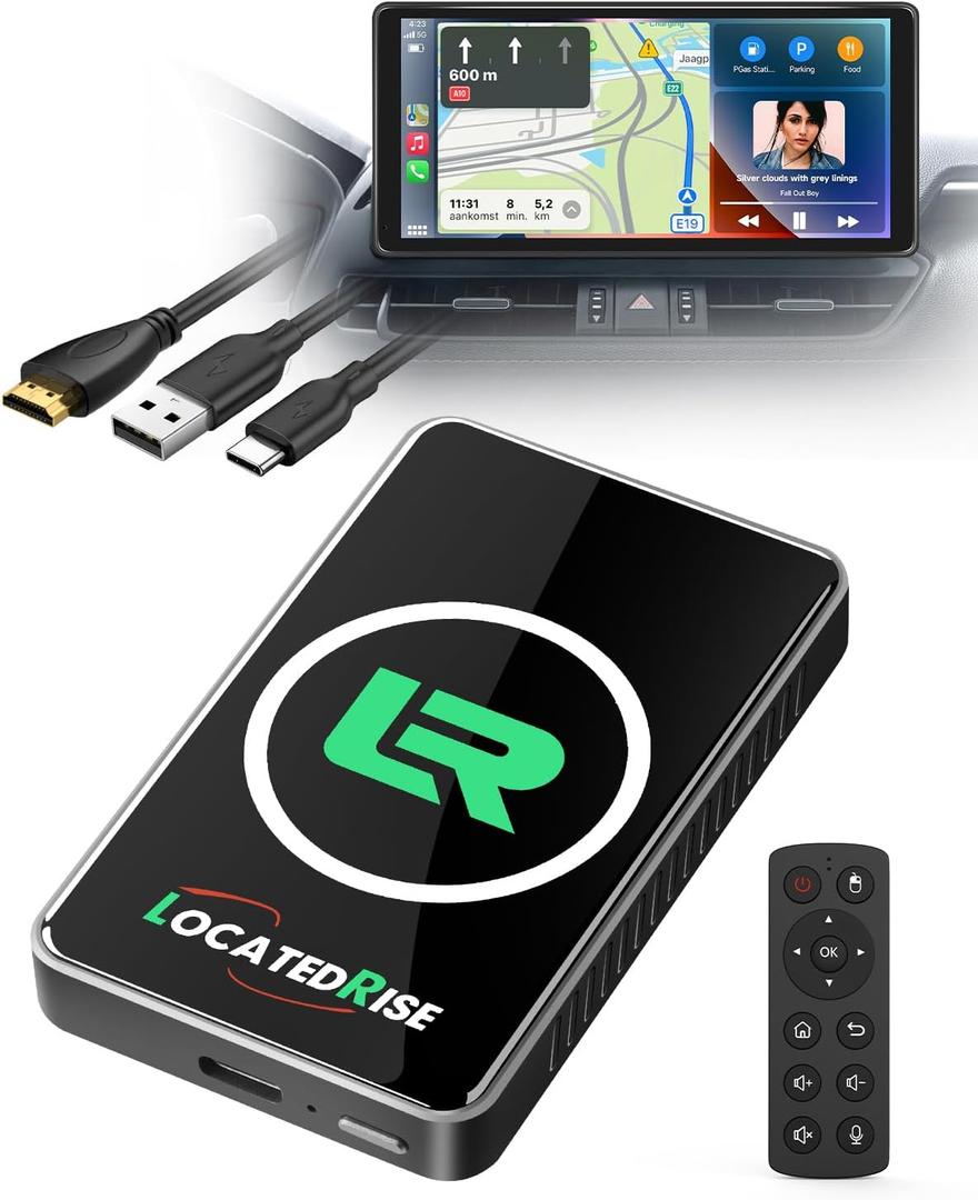 2026 Wireless CarPlay Adapter & Android Auto Wireless Adapter，Magic Box Upgrade Edition (Built-in Cooling Fan), Stream Netflix, YouTube, for Cars with OEM Wired CarPlay/Android Auto