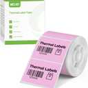 Thermal Labels for Nelko PM220 Label Maker, 1.57'' x 1.18'' (40x30mm) Thermal Sticker Label, Waterproof, Multi-Purpose Label Tape, 1 Roll of 230 Self-Adhesive Thermal Paper (Pink)