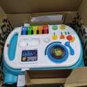 Baby Einstein Musical Mix ‘N Roll Learning Walker, 4-in-1 Push Walker, Activity Center, Toddler Table & Floor Toy, 6-36 Months, Blue