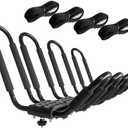 HIGHRAZON Kayak Roof Rack, 2 Pair J-Bar Roof Rack with 4 Ropes. Heavy Duty Kayak Roof Carrier for Your Canoe SUV and Trucks