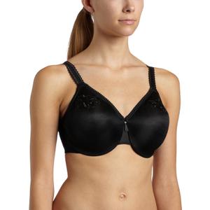 Wacoal Women's Slimline Seamless Minimizer Bra (34C, Black)