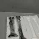 JT17008 Rustic 2 Pack Candlestick Decorative Taper Candle Holder for Table Centerpiece, 7" x 9", Brown