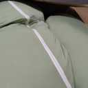 Meiz Pregnancy Pillow, U Shaped Pregnancy Pillows for Sleeping Cooling, 55 Inch Maternity Pillow for Pregnant Women, Body Pillows for Adults, Rayon Cover from Bamboo, Sage Green