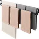 Alise Double Bath Towel Bars Towel Racks for Bathroom Lavatory,Wall Mount Towel Holder SUS304 Stainless Steel Towel Hanger Rail 32 Inch,GYT6902-800-B Matte Black