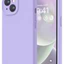 LOVE 3000 Designed for iPhone 14 Case, Premium Silicone with [Soft Anti-Scratch Microfiber Lining] Shockproof Protective Phone Case for Men Women Girls 6.1", Light Purple