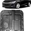 Front Engine Splash Shield for Chevrolet Cruze 2016 2017 2018 2019 1.4T Engine Guards Suitable for Chevy Cruze Under Engine Cover Mud Flaps Directly Replace Original One Black