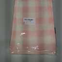 Watercolor Pink White Buffalo Check Plaid Table Runner Gingham Tablecloth Farmhouse Spring Summer Easter Home Kitchen Table Decorations-1372''(Pink and White)