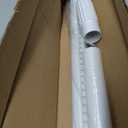 Tension Curtain Rod 41-86In-150Lb Outdoor Extra Long Tension Rod No Drilling for Window or Bathroom Patio, Adjustable Heavy Duty Shower Curtain Rod, Easy to Install, Never Rust, Non-Slip-White