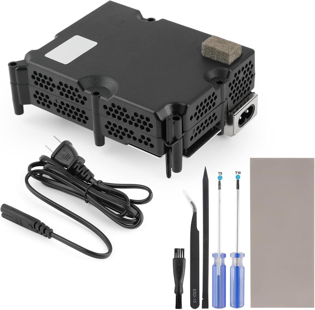 Power Supply for Xbox Series S Internal Power Source for Xbox Series S with AC Adapter Replacement Console Accessories Parts with Repair Tools