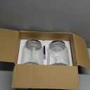 Large Glass Jars with Black Lids 100oz,2 Pack Glass Food Storage Container with Metal Lid and Scoop, Round Empty Glass Kitchen Canister Cookie Jars for Laundry Room, Kitchen, Snacks, Candy, Bathroom