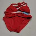 Yonique Women Two Piece Bathing Suits Push Up Bikini Set Halter Swimsuit Vintage Swimwear, Size: S