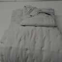 ROARINGWILD Light Grey Twin Size Quilt Bedding Sets with Pillow Sham, Lightweight Bedspread Coverlet, Quilted Blanket Thin Comforter Bed Cover, All Season Summer Spring, 2 Pieces, 68x90 inches