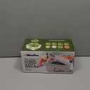 Mueller Pro-Series All-in-One, 12 Blade Mandoline Slicer for Kitchen, Food Chopper, Cucumber Slicer and Spiralizer, Cutter, Dicer, Grater, Gifts for Mom, Kitchen Essentials, White Sand/Green