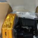 KUIPERAUTO Headlights Assembly Replacement Compatible for 2006-2010 Jeep Commander Sport Utility Halogen with Clear Lens Chrome Housing Amber Reflector Front Lamps Driver and Passenger Side (Set of 2)