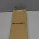 GenSwin Flameless Ivory Taper Candles Flickering with 10-Key Remote, Battery Operated Led Warm 3D Wick Light Window Candles Real Wax Pack of 6, Christmas Home Wedding Decor(0.78 X 9.64 Inch)