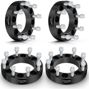 ECCPP 4PCS 8 Lug 8x165.1mm to 8x180mm Wheel Spacers Adapters 1.5" inch 8x6.5 to 8x180 Fit for Chevrolet Silverado 2500HD 3500HD for Suburban Sierra 1500HD 3500HD for GMC Yukon XL 2500