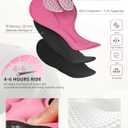 Women's 4D Padded Bike Pants High Waist Cycling Shorts Bicycle Capris 3/4 Biking Tights with Zipper Pockets (Black, S)