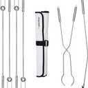 Solo Stove Roasting Sticks and Fire Pit Poker - Firewood Accessories for Outdoor and RV Fire Pits (Sticks & Tools Bundle)