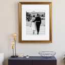 Yaetm 16x20 Picture Frame Matted to 11x14 Set of 2, 1.4” Wide Molding & Rustic Gold Poster Frames 16 x 20 for Wall Gallery, Home and Office, Wall Mount (2 pack, Gold)