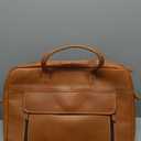 Full Grain italian Leather Briefcase for Men Top Choice Gifts Handcrafted Laptop Bag with Multiple Compartments Tan