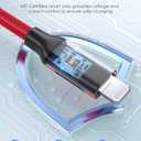 LENTION USB C to Lightning iPhone Cable MFi Certified Type C Fast Charging Cord 3.3ft, Nylon Braided Charger Cable Compatible iPhone 13/12/11/Mini/Pro/Max/X/XS/XR/8/SE,iPad Air/Pro/Mini (Red)