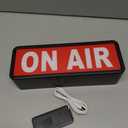 ON AIR LED Light Recording Warning Sign - Simple ON/OFF Switch - Up Lighted Broadcast Sign for Studio/Home/Company/Desk or Wall Decor