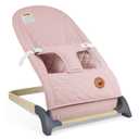 ANGELBLISS Baby Bouncer, Portable Bouncer Seat for Babies, Infants Bouncy Seat with Cotton Fabric, Natural Vibrations (Pink)