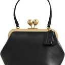 COACH Kisslock Frame Bag 16 (Black)