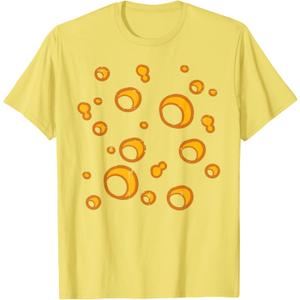 Swiss Cheese Costume Funny Halloween Queso Men Women Kids T-Shirt, Size: L