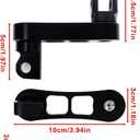 Motorcycle Foot Peg Brackets - PSLER footrest brackets Adjustable Passenger Foot Pegs Extension Bracket Compatible with Sportster Dyna Softail Touring Road King Street Glide Road Glide, 1 Pair