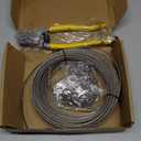 1/8 Inch Stainless Steel Wire Rope Kit, 7x7 Strands, 100 ft Length, With Cable Cutters, Sleeves, Thimbles, Clips, For Climbing Plants, Deck Railing, Fencing, Outdoor Hanging