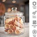Glass Jars 32oz,Maredash Candy Jar with Lid For Household,Food Grade Clear Jars (6 Pack)