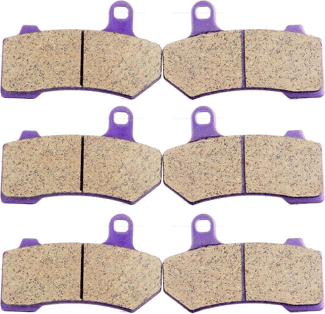 ECCPP Brake Pads for FLHTCU Ultra Classic Electra Glide 2008-2022, FLHR Road King FLHX Street Glide 2008-2022, Front and Rear Braking Pads Kits Set