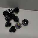 Plastic Screw On Type Knurled Clamping Nuts Knob Handle M8 Threaded 10pcs Black