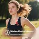 64GB Sport Clip on MP3 Player with Bluetooth- Superlight Mini MP3 Player with Clip and Recorder(No FM), MicroSD Support, Shuffle Playback for Running, Cycling, Hiking, Climbing and Yoga