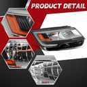 Nakkaa Headlight Assembly Compatible with Explorer 2016-2018 FO2519130